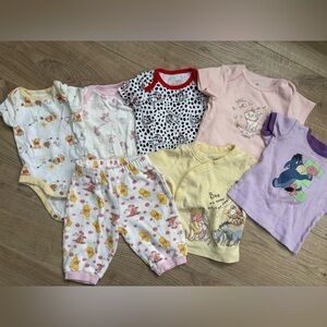 Disney Baby Pink and White Clothing Set